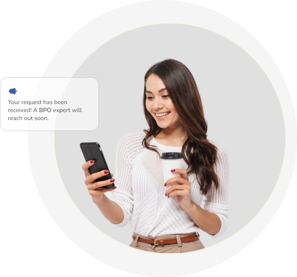 Professional using CX360 Global BPO services